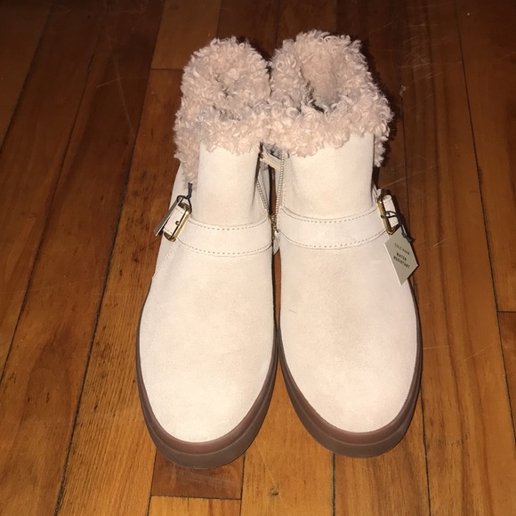 NWT💥 Cole Haan Women's Nantucket Faux Shearling Cozy Ankle Boots Sz. 8.5 - Picture 3 of 7